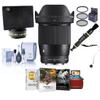 Sigma 16mm f/1.4 DC DN Contemporary Lens for Fujifilm X, Bundle with ProOptic 67mm Filter Kit, Cleaning Kit, Cap Keeper, Flex Lens Shade, Lens Cleaner, Mac Software Kit view 1