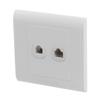 Ruilogod 250V 10A RJ11 Telephone RJ45 Network Socket Double Outlet Wall Plate Panel (id: c42 bd8 85b 1b9 f8f view 1