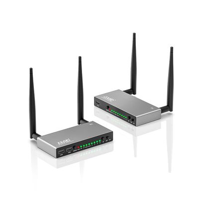 TIMBOOTECH Wireless HDMI Transmitter and Receiver 820FT, Up to 8 Receivers, KVM, IR Remote, Loop Out, 5.8G HDMI Wireless Extender Live Casting 1080P Video & Audio to TV/Projector/Monitor