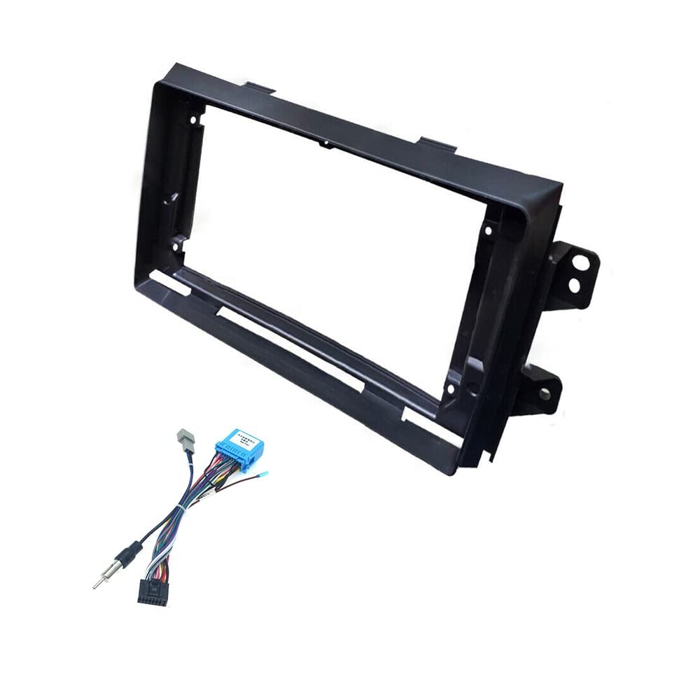 9'' Car Radio Stereo Fascia Frame Panel Trim with Power Harness Loom for Suzuki SX4 2006~14 Fiat sedici