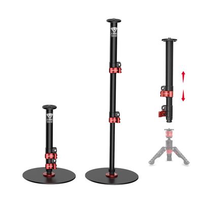 IFOOTAGE Round Base Monopod RB-A200,Small Footprint,Max.payload10KG,Aluminium Alloy Stable Structure, Height 10.6"/27cm~22.05"/56cm,for LED Video Light