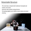 IFOOTAGE Round Base Monopod RB-A200,Small Footprint,Max.payload10KG,Aluminium Alloy Stable Structure, Height 10.6"/27cm~22.05"/56cm,for LED Video Light view 2
