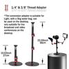 IFOOTAGE Round Base Monopod RB-A200,Small Footprint,Max.payload10KG,Aluminium Alloy Stable Structure, Height 10.6"/27cm~22.05"/56cm,for LED Video Light view 3