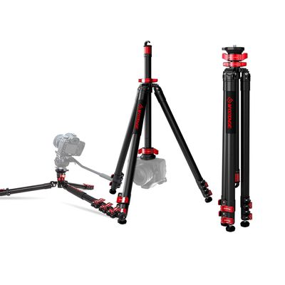 IFOOTAGE Camera Tripod Professional Standard,Heavy Duty,Flexible Stable 360 Ball Head,Centre Column Release for Low Position,Max Payload 6kg,65"/165cm TA6S