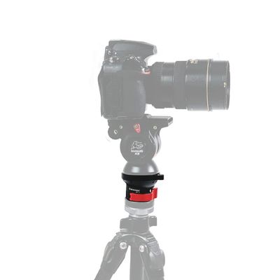 IFOOTAGE Camera Leveler Tripod Base QL-I,with 3/8" Thread,Aluminum Alloy Buckle Quick Adjust Ball Head,Bubble Spirit Level,Tilt 15 Degree 360 Pan Movement,for DSLR,Cannon,Nikon,Sony