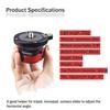 IFOOTAGE Camera Leveler Tripod Base QL-I,with 3/8" Thread,Aluminum Alloy Buckle Quick Adjust Ball Head,Bubble Spirit Level,Tilt 15 Degree 360 Pan Movement,for DSLR,Cannon,Nikon,Sony view 3