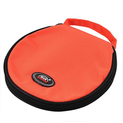 Ruilogod Round Zip up 20 Discs Holder Organizer Bag Storage Case Orange (id: f66 6b2 410 290 866