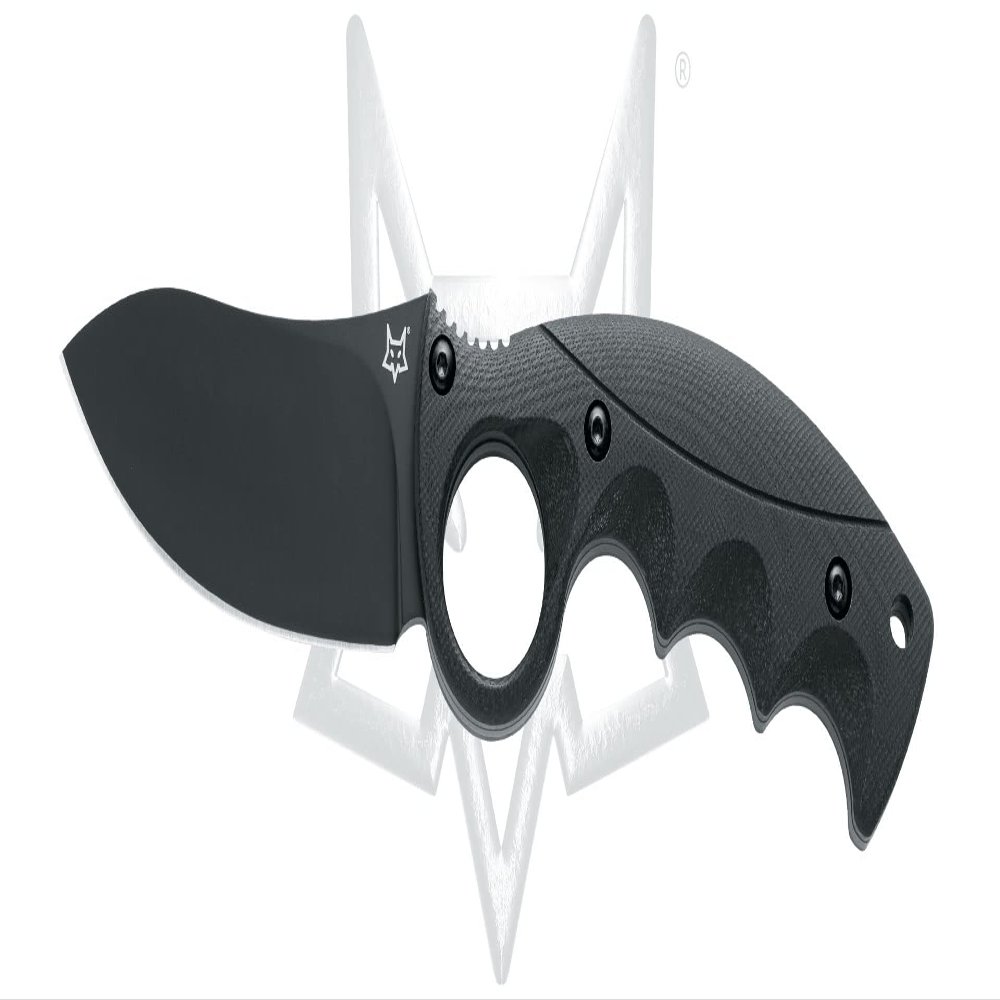 Fox Alaskan Hunter Fixed Blade FX-620 B Knife BECUT Stainless and Black G10