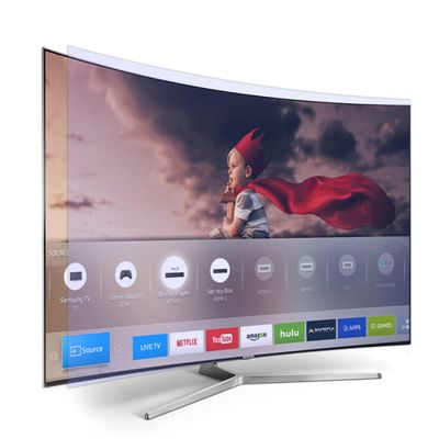 Filter Out Glare Screen Protector - Matte Anti Blue Light/Anti-Scratch TV Screen Protector - Relieve Eye Strain - for 32-75 inch Curved and Flat LCD, LED TV Monitor/Clear / 60 Inches 1327x749mm