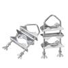 Superbat Antenna Mast Clamps U-Bolt Mounting Hardware Bracket & V Jaw Block (2Pcs) for TV CB Ham Outside Home Antenna Double Pipe-Mounting etc. view 1
