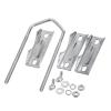 Superbat Antenna Mast Clamps U-Bolt Mounting Hardware Bracket & V Jaw Block (2Pcs) for TV CB Ham Outside Home Antenna Double Pipe-Mounting etc. view 2