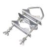 Superbat Antenna Mast Clamps U-Bolt Mounting Hardware Bracket & V Jaw Block (2Pcs) for TV CB Ham Outside Home Antenna Double Pipe-Mounting etc. view 4