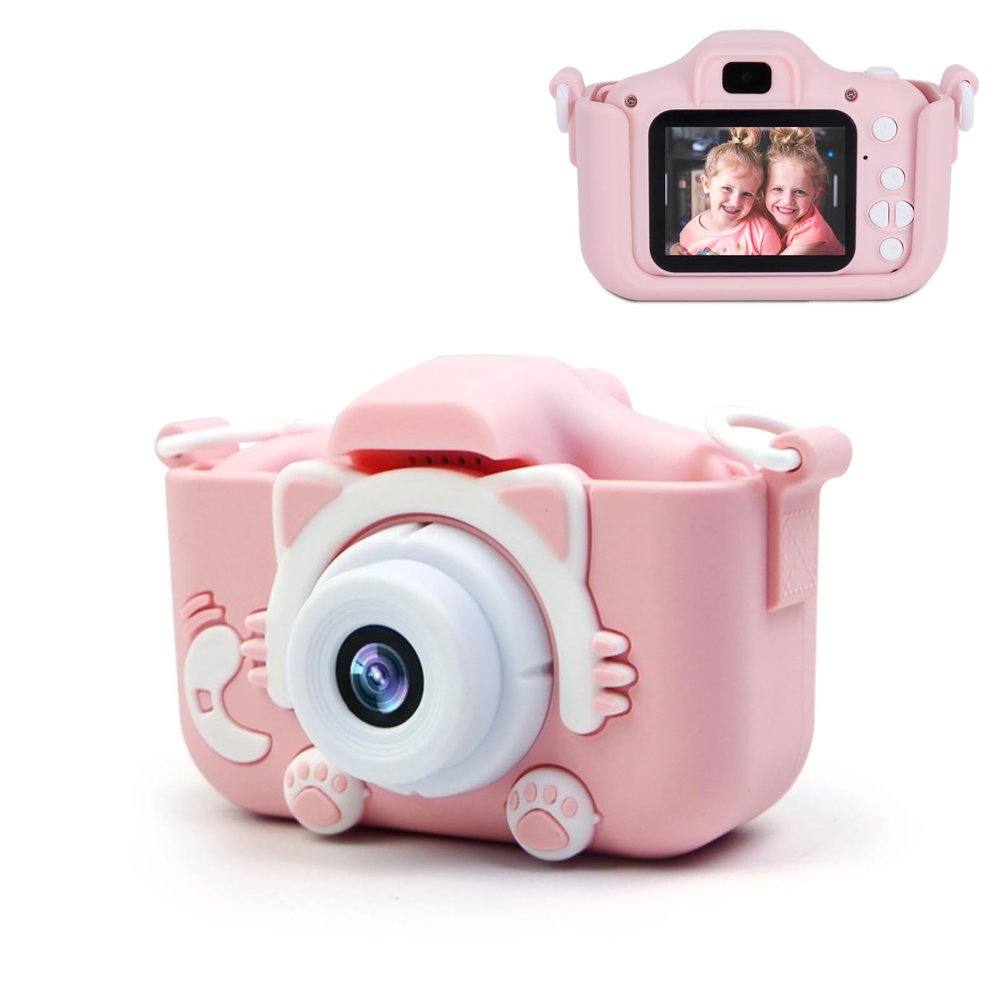 Yoidesu Kids Camera for Girls and Boys, 600mah Children Camera Digital Video 2.0inch Eye Screen 40.0mp Video, Best Christmas Birthday Festival Kids(cat)