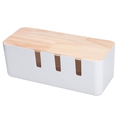 Cable Management Box,30.3x12.5x11.5cm/11.9x4.9x4.5inch,Cord Organizer for Desk,Cable Organizer Box for Extension Cord Power Stripe