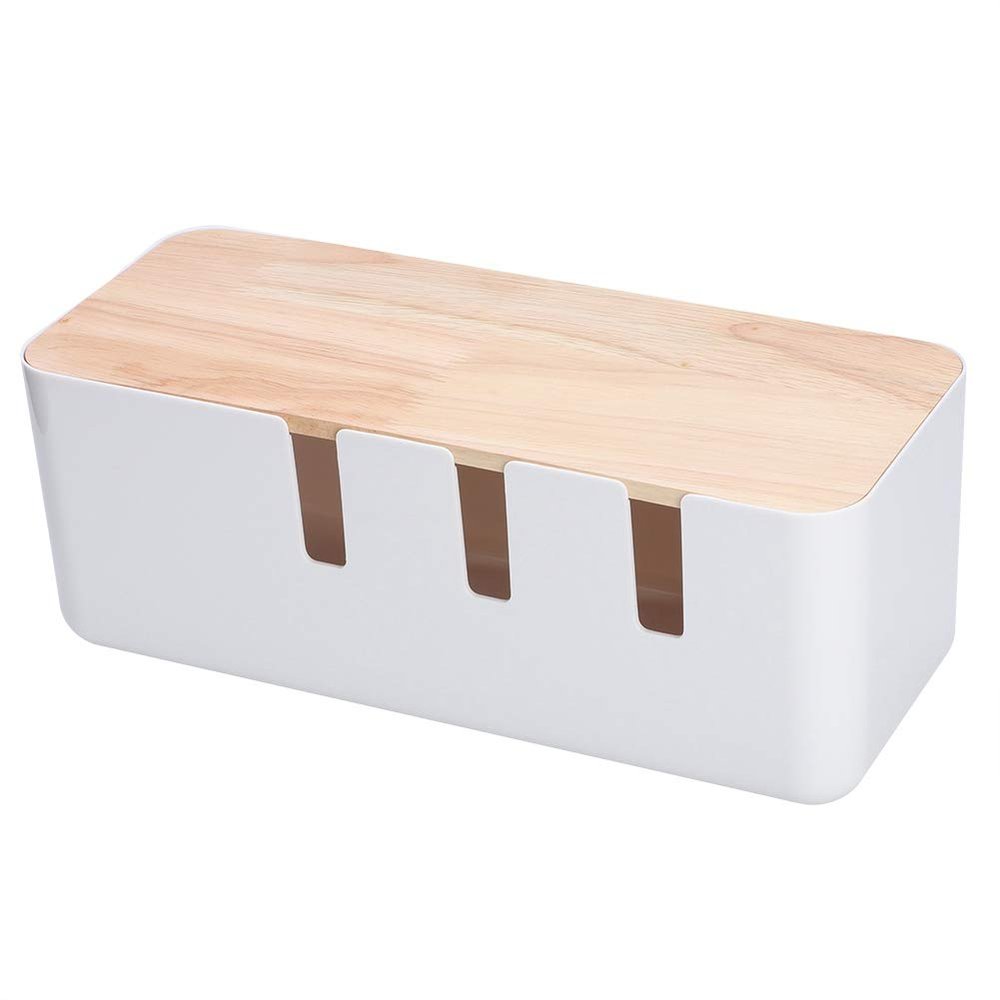 Cable Management Box,30.3x12.5x11.5cm/11.9x4.9x4.5inch,Cord Organizer for Desk,Cable Organizer Box for Extension Cord Power Stripe
