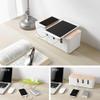Cable Management Box,30.3x12.5x11.5cm/11.9x4.9x4.5inch,Cord Organizer for Desk,Cable Organizer Box for Extension Cord Power Stripe view 4