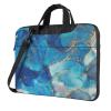 Blue Marble Laptop Bag For Women Men Laptop Case Briefcase For 13 Inch 14 Inch 15.6 Inch Laptop Or Tablet Shoulder Messenger Bag Case Sleeve For Business Casual School Crossbody Computer Bag view 1