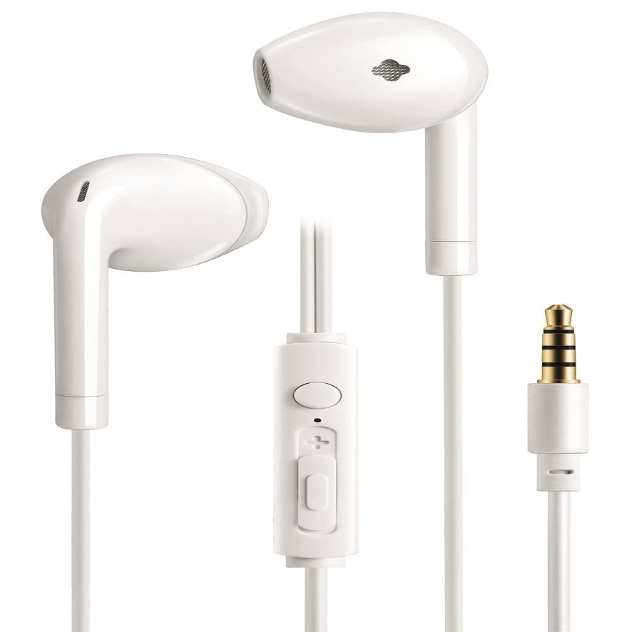 2GO Comfort Stereo in-Ear Headset 3.5 mm Cable 120 cm White