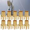 10Pcs MMCX KE Female Socket RF Coaxial Adapter 4 Pins Female Connector 50 for PCB Earphone Cable Repair Upgrade Parts view 2