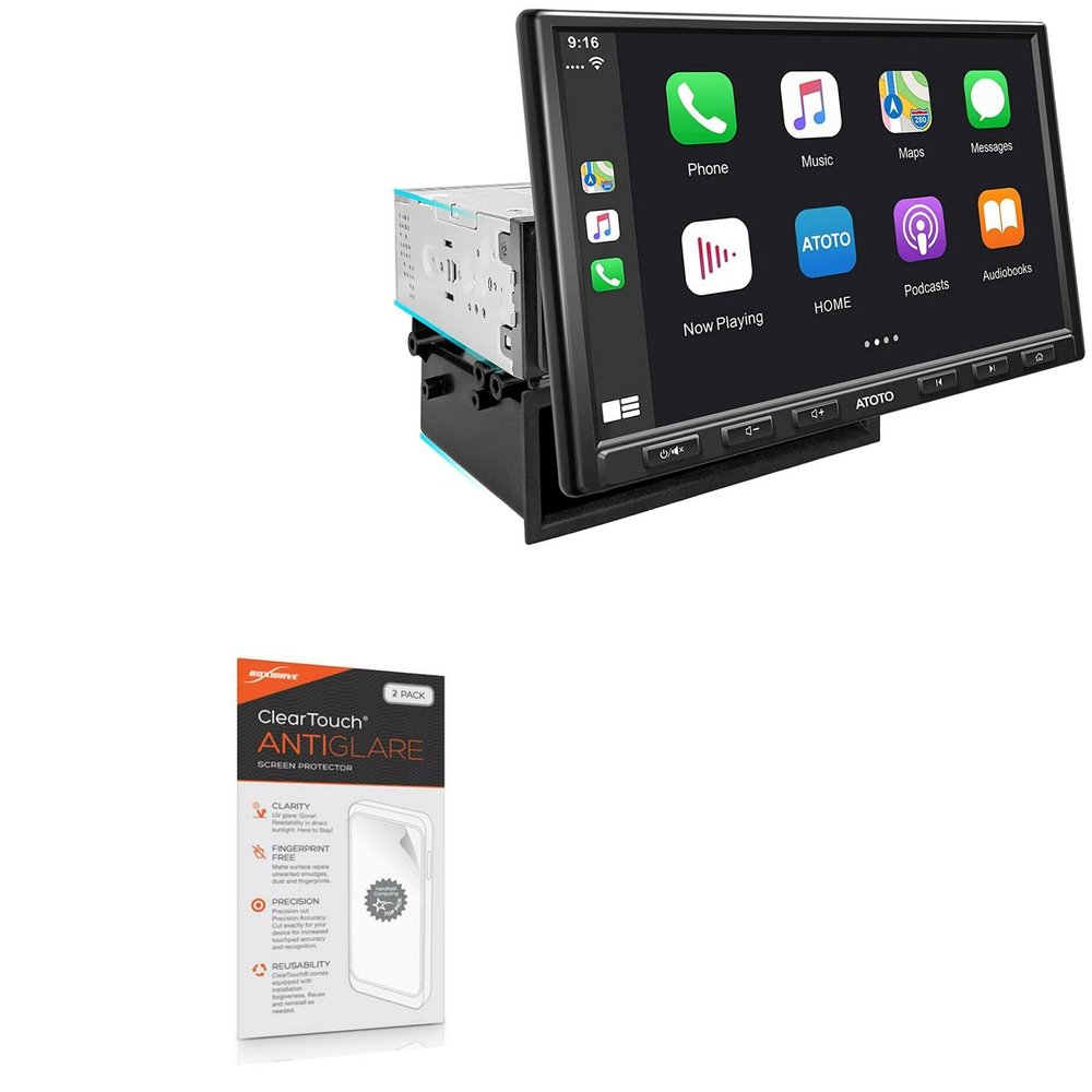 BoxWave Screen Protector Compatible with ATOTO F7 Pro (8 in) - ClearTouch Anti-Glare (2-Pack), Anti-Fingerprint Matte Film Skin
