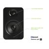 Kanto YU4MB 140W Bookshelf Speakers with Bluetooth - Matte Black (Pair) with Kanto SP26PLW 26" Fixed-Height Stands for Bookshelf Speakers - White (Pair) (2022) view 3