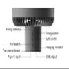 Multifunction Home Appliances USB Chargeable Desk Tripod Stand Air Cooling Fan with Night Light Outdoor Camping Ceiling Fan view 3