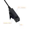 Walkie Talkies Earpiece with Mic 2 Pin Covert Acoustic Tube Surveillance Headset and PTT Compatible with Baofeng and Kenwood, Puxing, Wouxun Two Way Radio (1 Pack) view 4