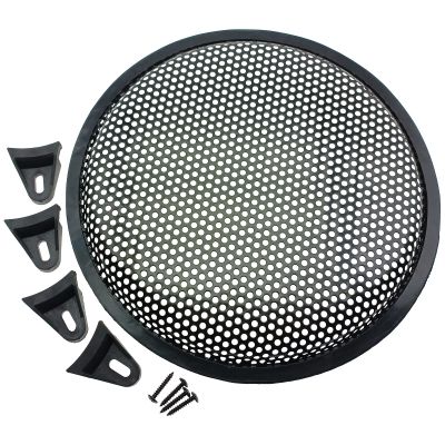 2 Pack 6 Inch Metal Mesh Speaker Grills Covers Subwoofer Grill Protective Case with with Mounting Screws for Home Audio Car Speaker [FDXGYH,Black]
