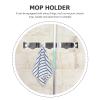 Cabilock Wall Mounted Mop Holder Punch Broom Rack Design Mop Hanger for Efficient Cleaning Storage view 3