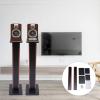 35.4" Atlantic Bookshelf Speaker Stands Heavy Duty Floor Speaker Stands Pair of High-Density Medium Fiberboard with Anti-Slip Pads for Holding Your Speakers Stably view 3