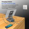 Jteman Wireless Bluetooth Speaker Tablet Stand, Adjustable with Bluetooth Speakers,Gifts for Women Men,Kitchen Gadget for Men,Compatible with Phones and Tablet (4.0-12.9'') - Graphite view 3