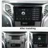 Double Din Car Stereo with Android 11 Car GPS DVD Navigation Player Headunit for Hyundai I40 I-40 2016 Car Radio Video Multimedia Player view 3