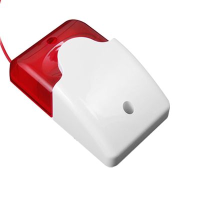 Ruilogod White Red 12 Volt DC Mini Strobe Siren Alarm Warner (id: 370 678 3a6 b97 3ae