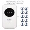 Portable 4G Router, 150Mbps Hotspot CAT4 Mobile Internet Router Travel Router SIM Card with 3200mah Battery,Support 10 User Connections view 3
