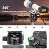 Koolehaoda Tripod Leveling Base Camera Leveler Tripod Head 66mm Half Ball Inclination 15 and 360 Panoramic, 1/4"-3/8" Mounting Screw for DSLR Camera/Camcorder/Video Head/Gimbal Heads view 3