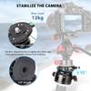 Koolehaoda Tripod Leveling Base Camera Leveler Tripod Head 66mm Half Ball Inclination 15 and 360 Panoramic, 1/4"-3/8" Mounting Screw for DSLR Camera/Camcorder/Video Head/Gimbal Heads view 4