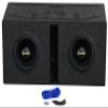 Rockville (2) Punisher 8D2 8" 750w RMS Competition Car Subwoofers+Vented Sub Box view 1