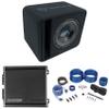 Rockville VS10K52 10" K5 1200w Subwoofer in Vented Sub Box+ Amp+Wire Kit view 1