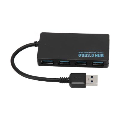 4 Port USB 3.0 Hub,Multifunction Docking Station Electronic Adapter 5Gbps Transfer Data High Speed Splitter Docking Station(Black)
