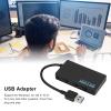 4 Port USB 3.0 Hub,Multifunction Docking Station Electronic Adapter 5Gbps Transfer Data High Speed Splitter Docking Station(Black) view 2