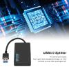 4 Port USB 3.0 Hub,Multifunction Docking Station Electronic Adapter 5Gbps Transfer Data High Speed Splitter Docking Station(Black) view 4