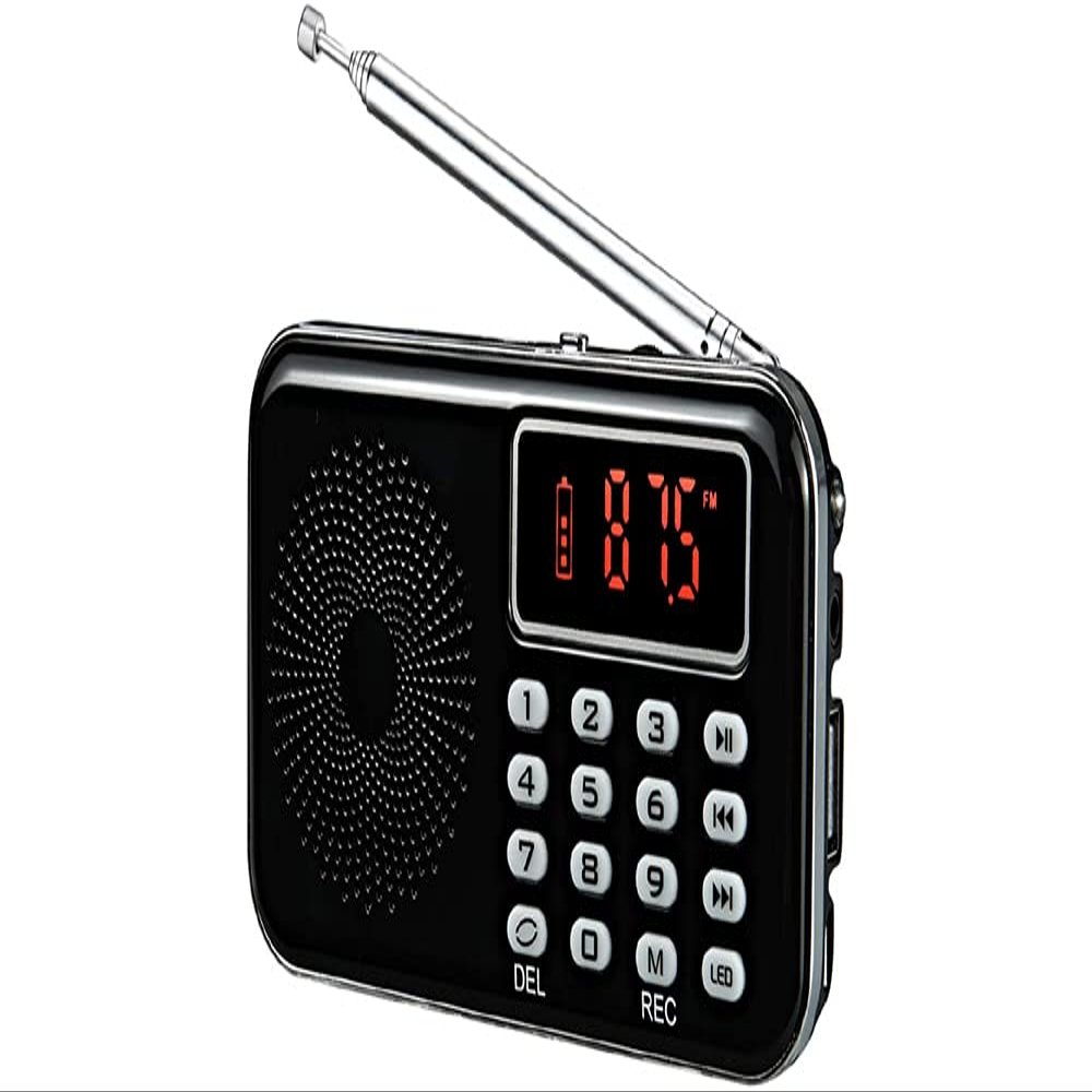 FM Radio with MP3 Player Voice Recorder Speaker Flashlight Functions