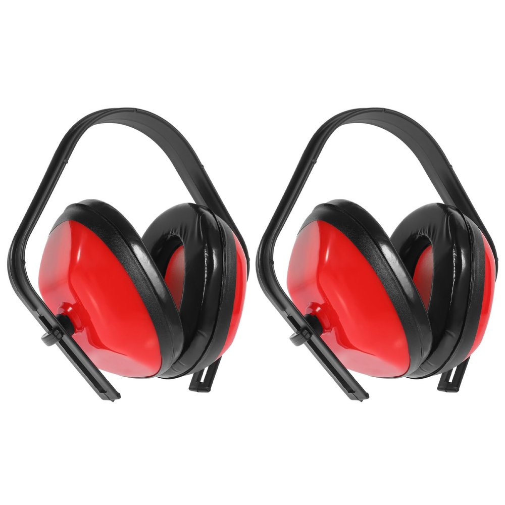 Noise Cancelling Earmuffs 2 Pack Adjustable Ear Protection for Travel and Work Padded Soundproof Ear Cups with Comfortable Headband for Kids and Adults