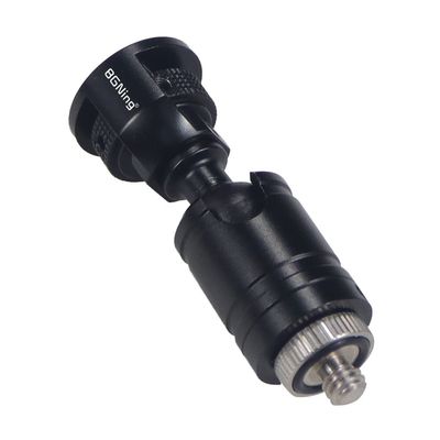 BGNing Mini Ball Head Adapter, 360 Degree Rotatable Camera Mount Adapter with 1/4 Screw Tripod Head for Action Camera/Phone (1/4 Screw to 1/4 mini Head kit B)