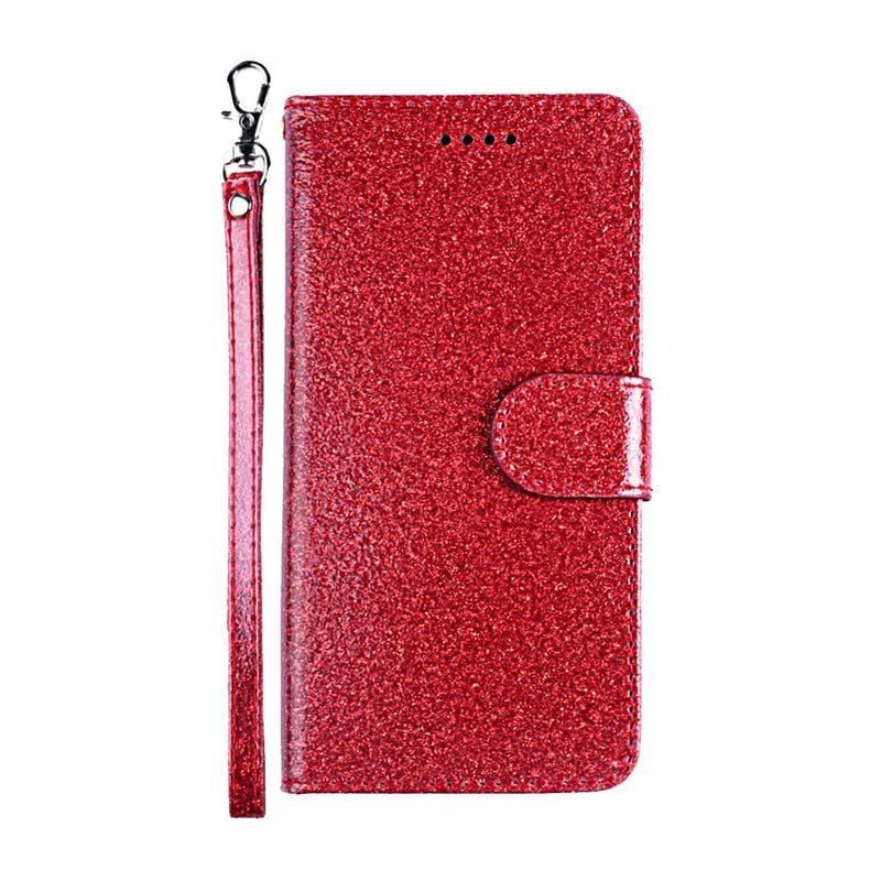FZYM Case for TCL 30T T603DL,Magnetic Flip PU Wallet Protective Cover with Card Slots Shell Case for TCL 30T T603DL (6.52"),Red Leather Case