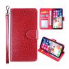 FZYM Case for TCL 30T T603DL,Magnetic Flip PU Wallet Protective Cover with Card Slots Shell Case for TCL 30T T603DL (6.52"),Red Leather Case view 3