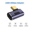 NFHK 40Gbps USB4 Type C Male to Female 90 Degree Left Right Angled 100W Power Data 8K Video Adapter for Laptop Phone view 3