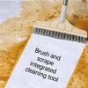 2 in 1 Cleaning Floor Scrub Brush Floor Brush Scrubber New Upgraded 53.5" Long Handle Grout Brush Scrape V-Shape Stiff Bristle Cleaning Brush with Squeegee 120Rotating Tile Brush for Bathroom view 2