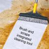 2 in 1 Cleaning Floor Scrub Brush Floor Brush Scrubber New Upgraded 53.5" Long Handle Grout Brush Scrape V-Shape Stiff Bristle Cleaning Brush with Squeegee 120Rotating Tile Brush for Bathroom view 3