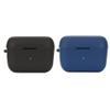 2 Pack DAYJOY Soft Silicone Protective Case Cover Compatible with Sennheiser CX200-SPORT Earbuds, Protective Skin Sleeve with Key Chain (Black+Blue) view 1